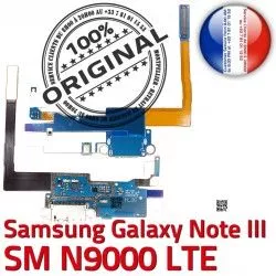 N9000 OFFICIELLE NOTE3 Antenne SM MicroUSB Connecteur Qualité Nappe LTE Charge Galaxy Samsung C Chargeur RESEAU ORIGINAL Microphone