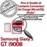 Samsung Galaxy S GT i9008 C Prise de souder Dorés Connector Connecteur Pins Flex Chargeur à Dock Micro ORIGINAL USB charge