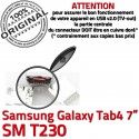 Samsung Galaxy Tab 4 T230 USB Connecteur Prise Dorés à Dock 7 Chargeur de inch charge Connector TAB SM ORIGINAL souder Micro Pins