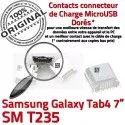 Samsung Galaxy Tab4 SM-T235 USB Connector Pins Chargeur de Dorés ORIGINAL Qualité Dock SLOT MicroUSB à charge Fiche souder TAB4 Prise